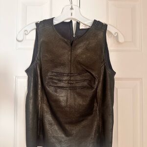 Byron Lars Textured Black Top